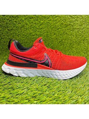 Nike React Infinity Run Flyknit 2 Womens Size 9 Red White Running Shoes Sneakers